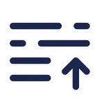 List Arrow Up SVG Icon